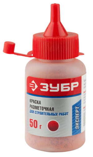ЗУБР красная 50 гр, Разметочная краска, ЭКСПЕРТ (4-06405-2)