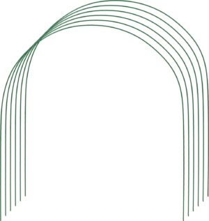 GRINDA 2.2 м, стальные, проволочные, 6 шт, дуги для парника (422311-85-90)