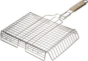 GRINDA Barbecue 340х260 мм, нержавеющая сталь, объемная решетка-гриль (424732)