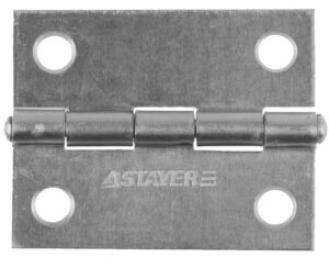 STAYER 50x38х1.25 мм, цвет белый цинк, карточная петля (37611-50-1)