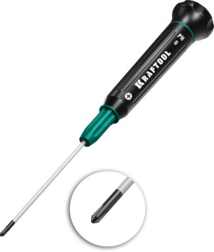 KRAFTOOL Precision PH0, Отвертка для точных работ (25682-0)