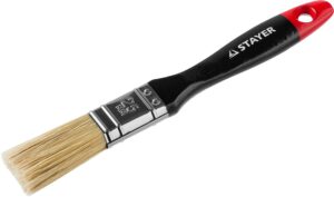 STAYER Universal 25 мм, 1″ светлая натуральная щетина, деревянная ручка, Плоская кисть, PROFESSIONAL (0104-025)