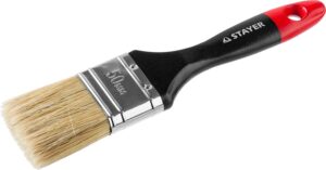 STAYER Universal 50 мм, 2″ светлая натуральная щетина, деревянная ручка, Плоская кисть, PROFESSIONAL (0104-050)
