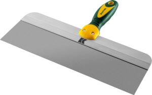 KRAFTOOL 350 мм, широкое полотно алюминиевая направляющая двухкомпонентная ручка, нержавеющий, Фасадный шпатель (10036-350)
