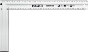 STAYER 350 мм, жесткий столярный угольник, Professional (3432-35)